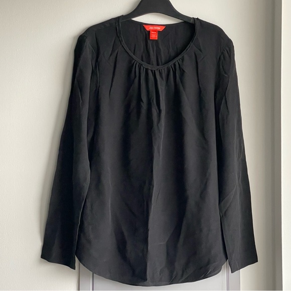 Joe Fresh Tops - JOE FRESH Black 100% Silk Blouse